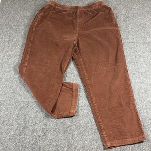 Obey Mens Easy Cord Drawstring Corduroy Pants Relaxed Size XL Brown Y2K Style